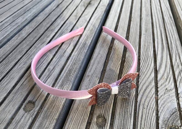 Diadeem met zilver strikje