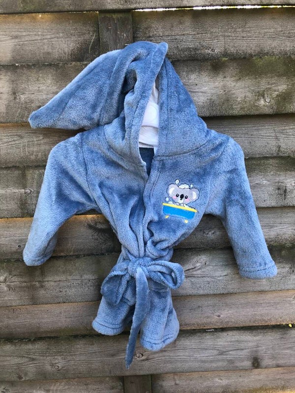 Badjas met puntig kapje
