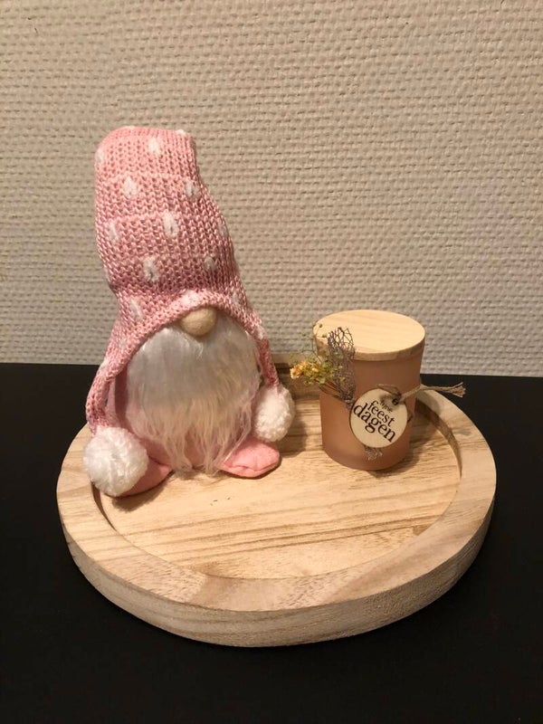 Geschenkje set kabouter roze