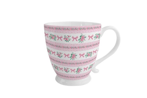 Mok met roze strikjes