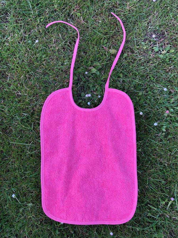 Slabbetje badstof roze