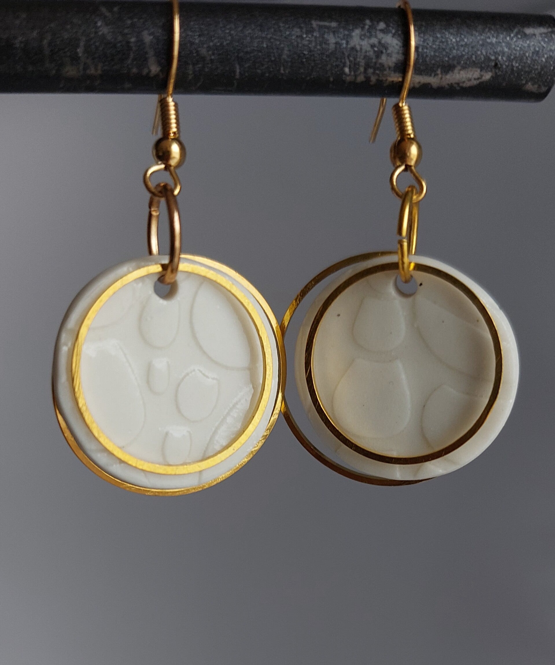 Oorhangers met porselein