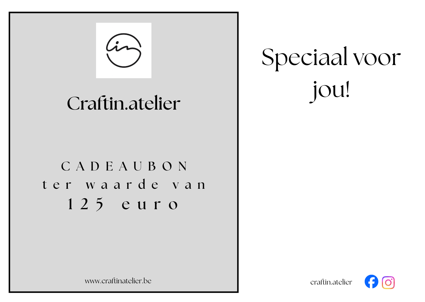 Cadeaubon 125 euro