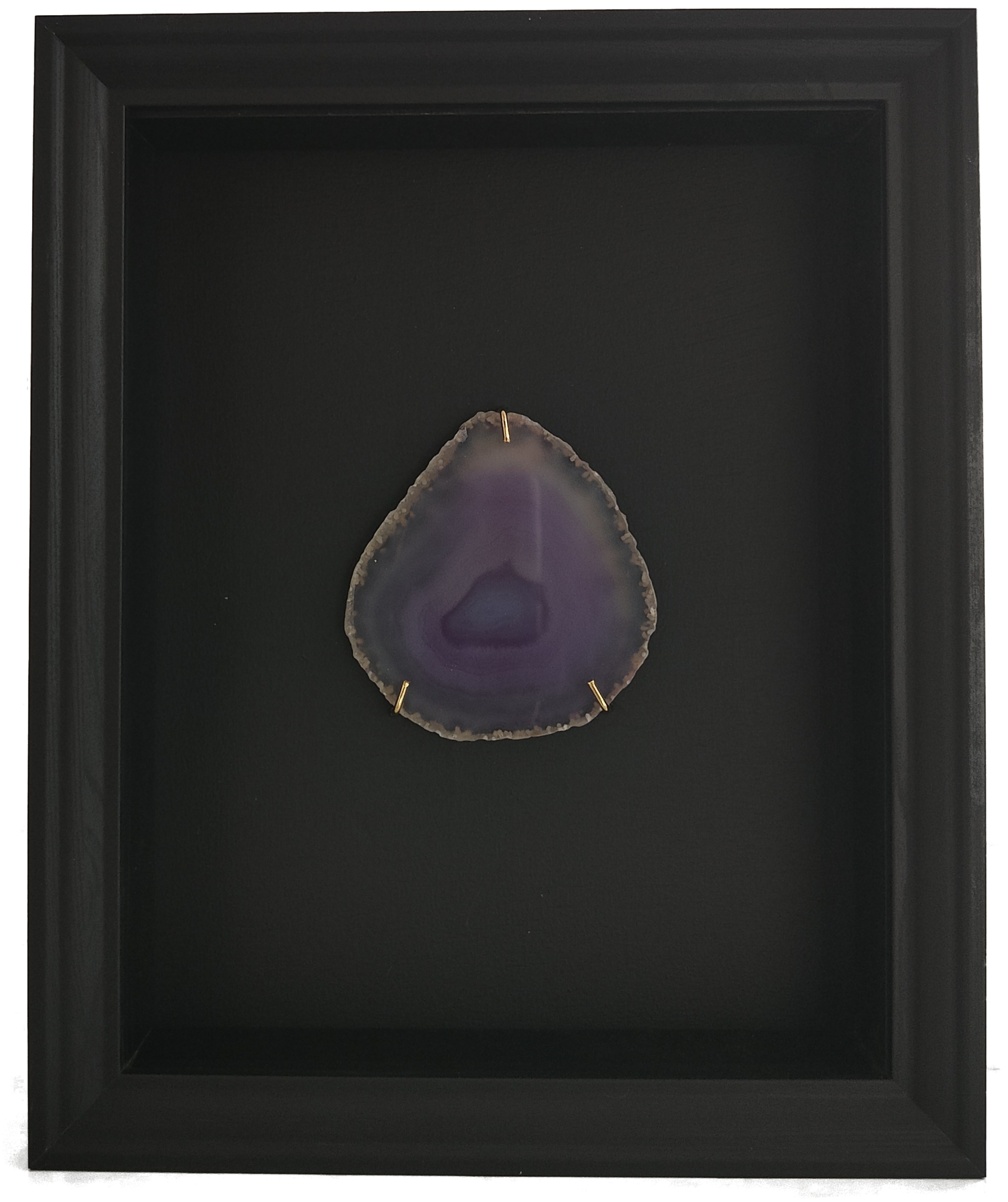 20cmx25cm Zwarte lijst met Agaatschijf