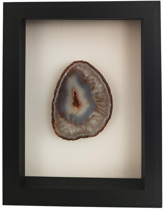 13,4cmx18,5cm Zwarte lijst met Agaatschijf