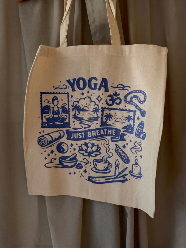 Jutebeutel, "Yoga"
