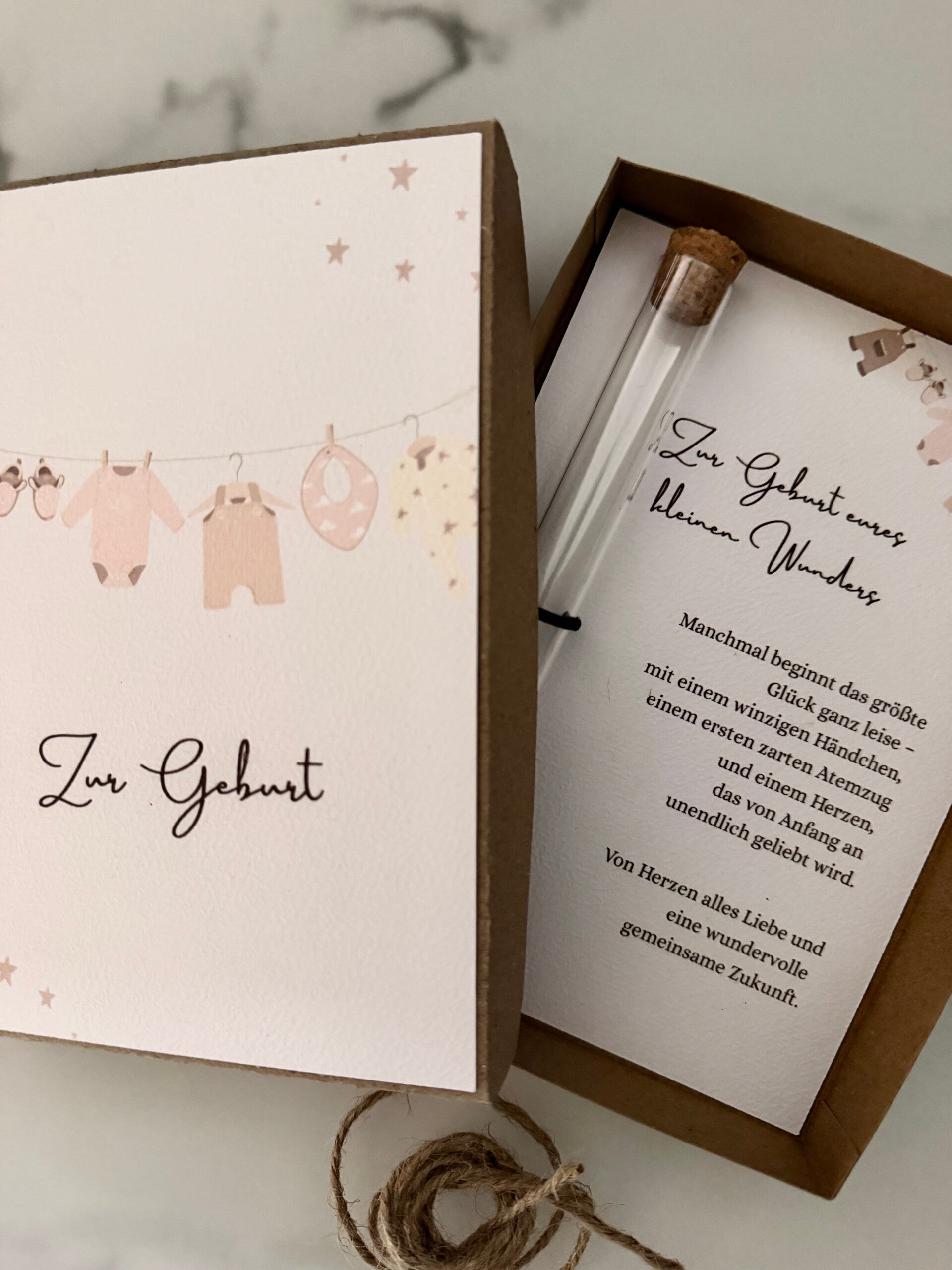 Geschenkbox, Geburt, Reagenzglas