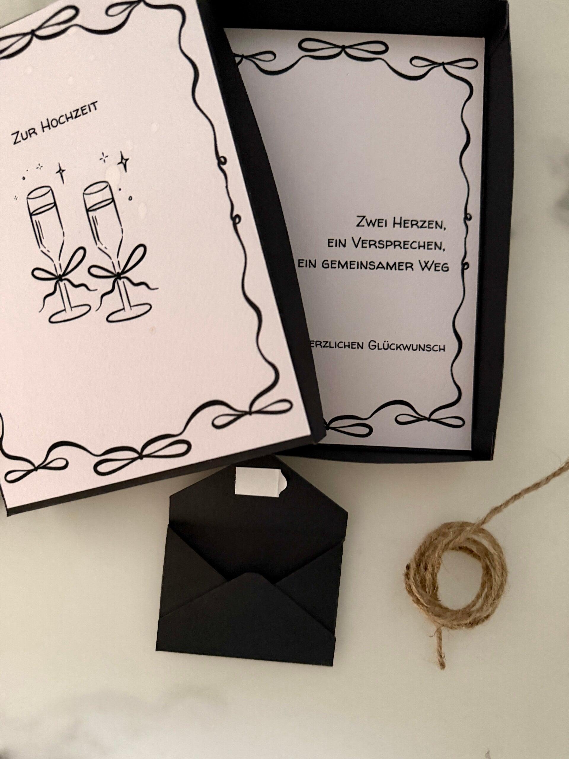 Geschenkbox, Hochzeit, Kuvert