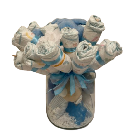 Pampertaart BOEKET (blauw)