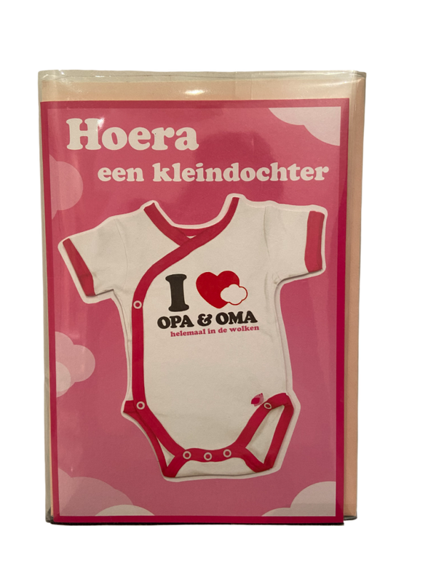 Wenskaart "Hoera een kleindochter"