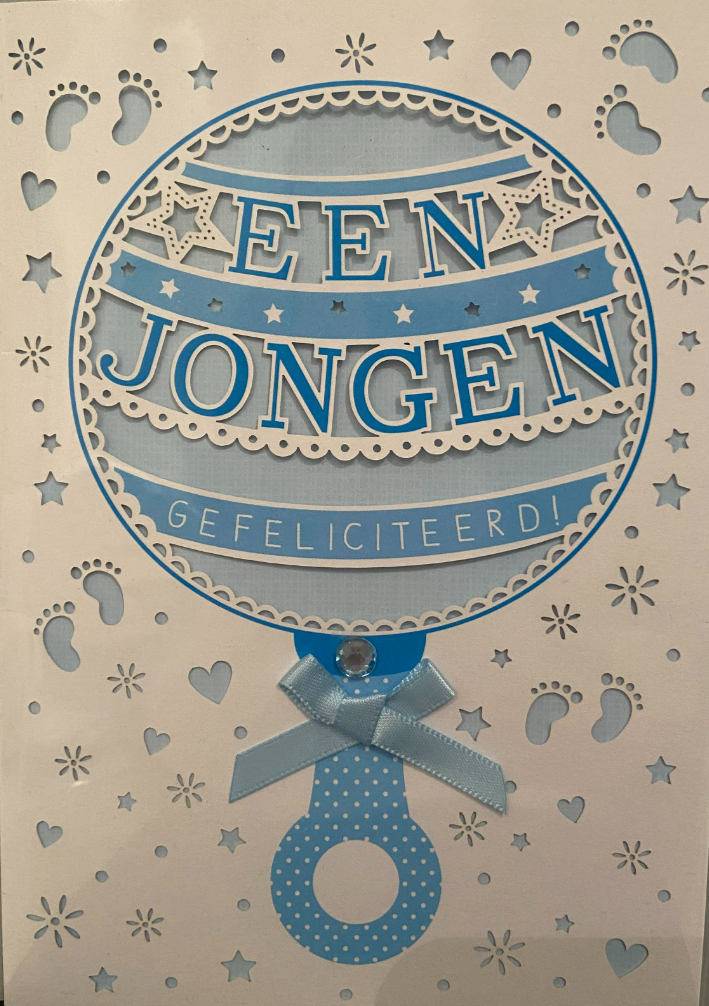 Wenskaart "Een jongen"