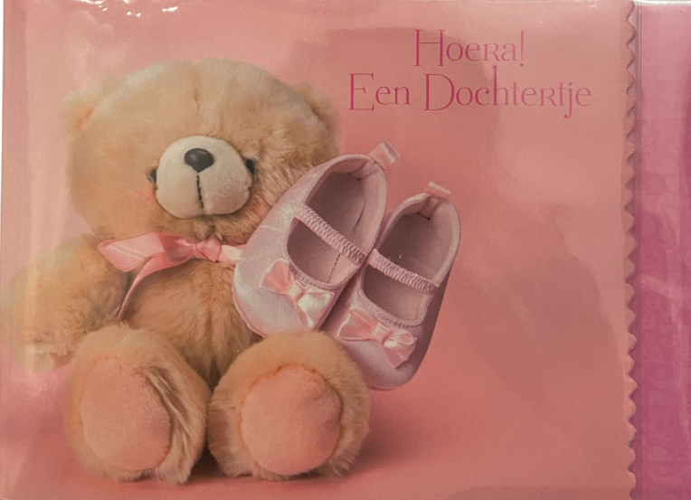 Wenskaart "Hoera een dochter"