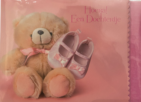 Wenskaart "Hoera een dochter"