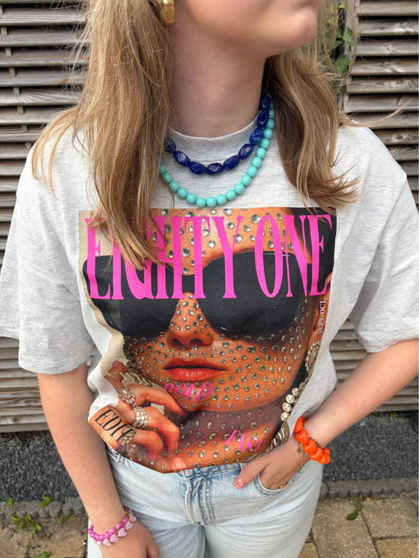 Marjan ketting lichtblauw