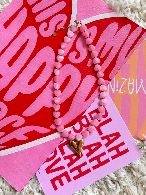 Kiki ketting lichtroze