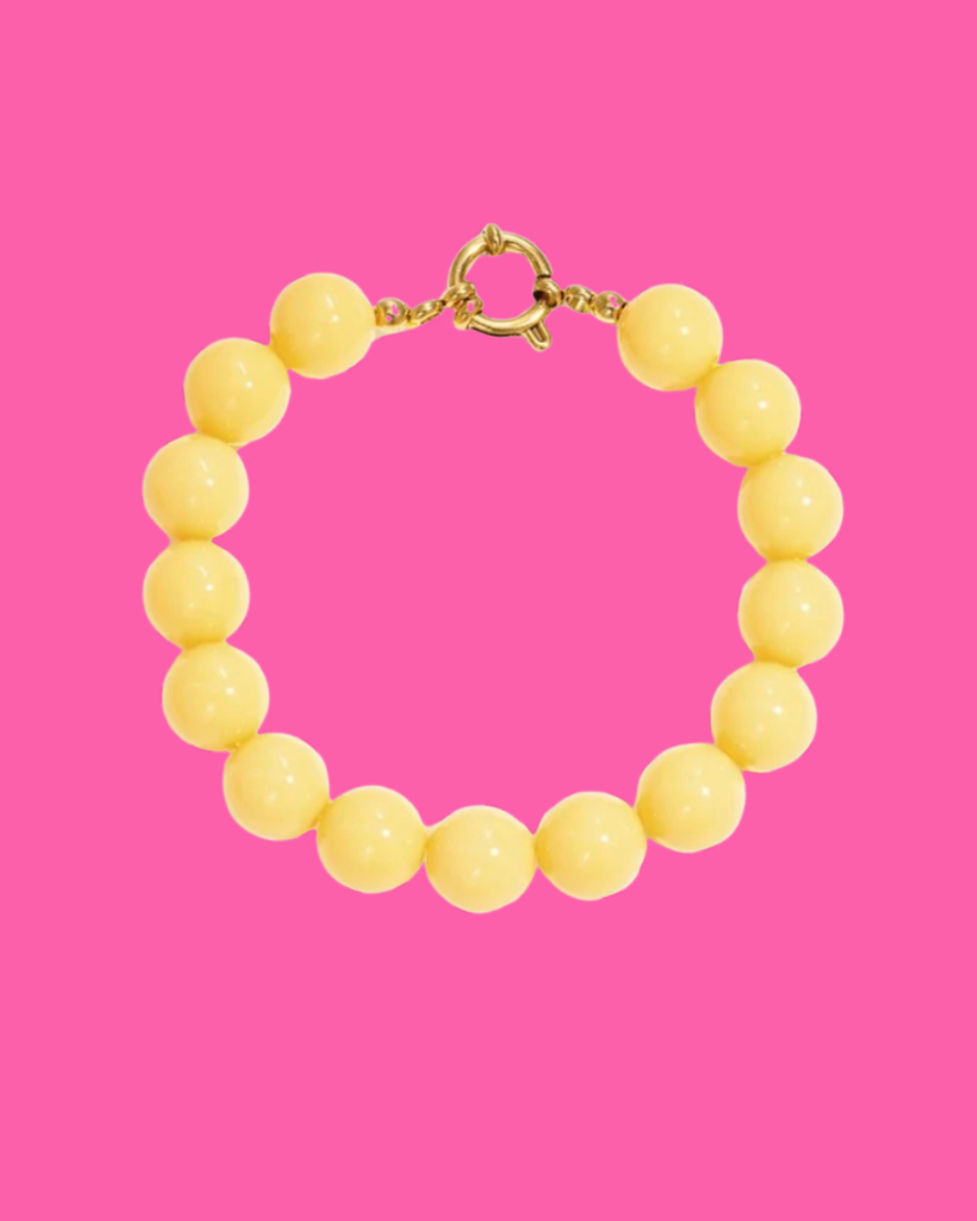 Nina armband geel