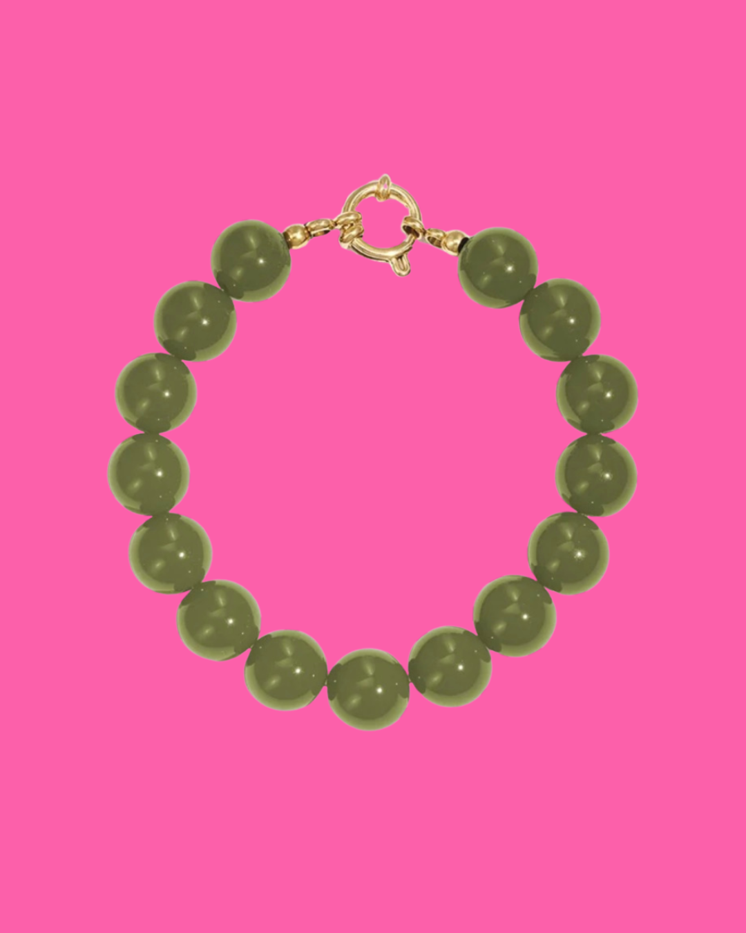 Nina armband donkergroen