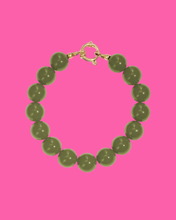 Nina armband donkergroen
