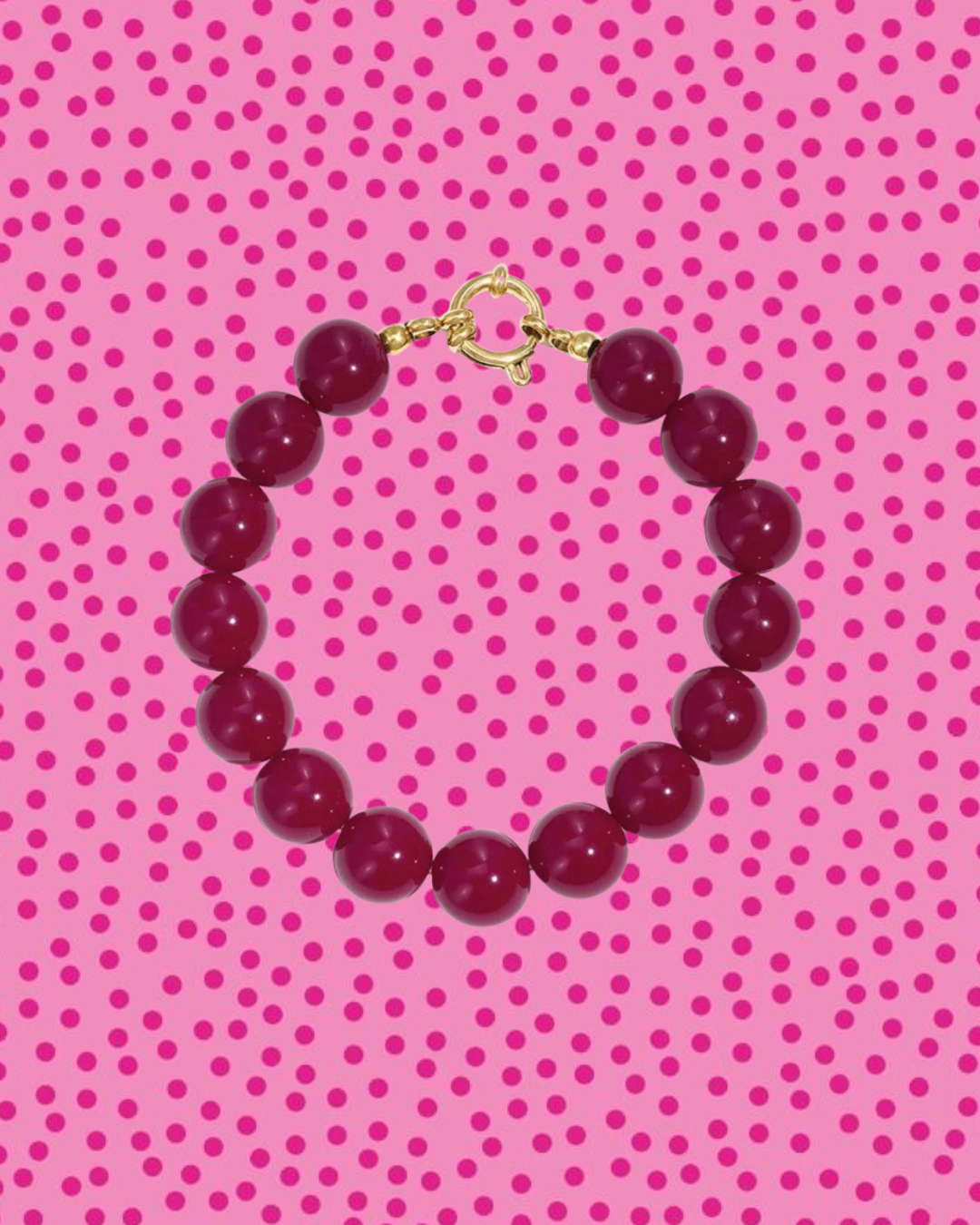 Nina armband donkerpaars