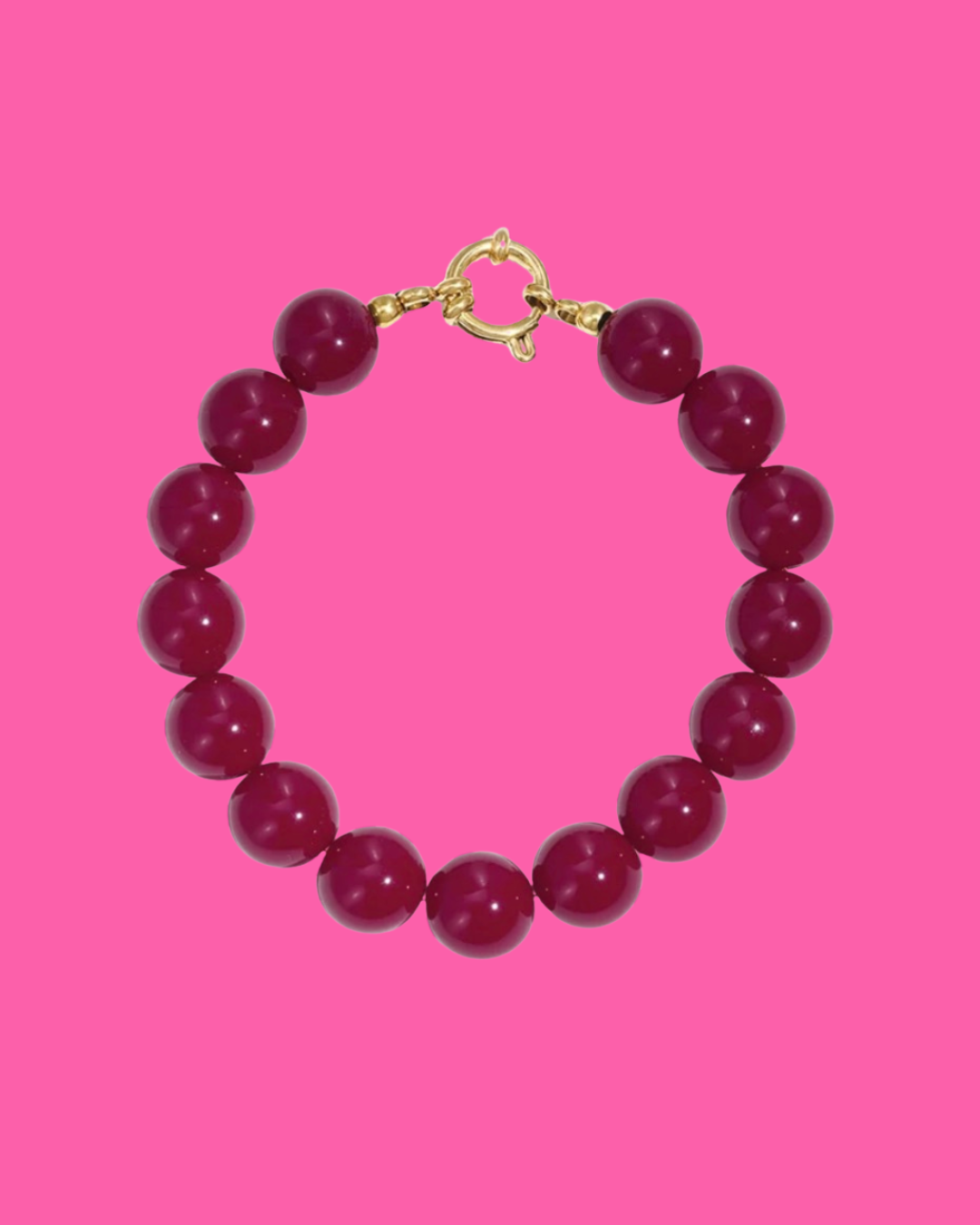 Nina armband donkerpaars