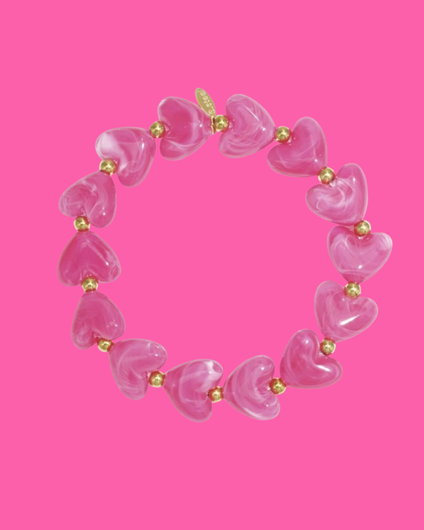 Hartjes roze