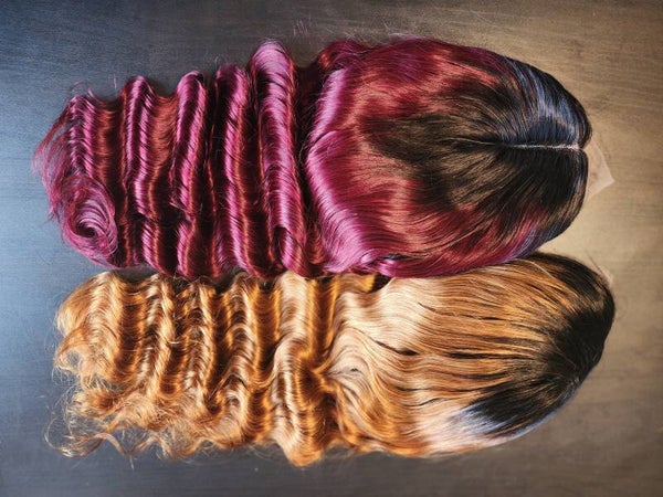 18" Deep wave Virgin Hair Wig