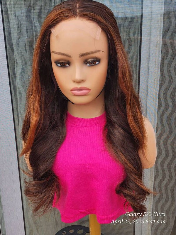 20'' Virgin Hair Wavy Wig