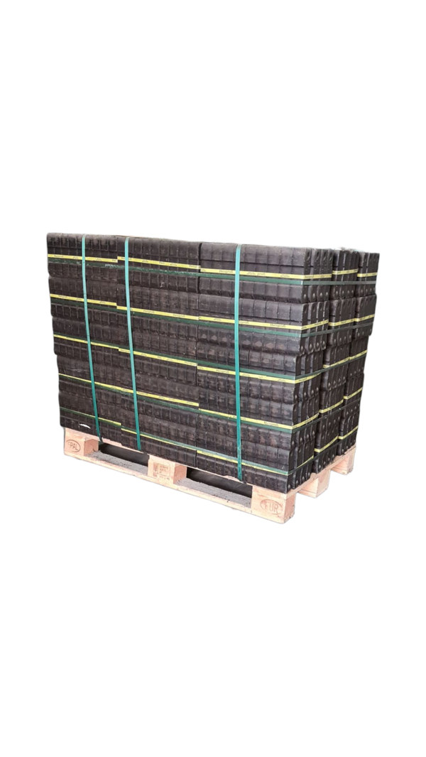 Bruinkool briketten 25kg verpakkingen volle pallet