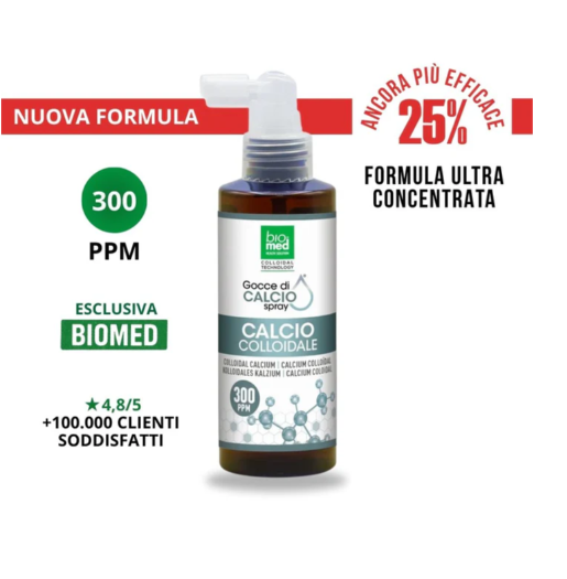 BioMed-CALCIO COLLOIDALE 300 ppm - 100 ml