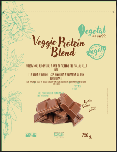 + Watt- VEGGIE PROTEIN BLEND- proteine vegetali mix 750 gr