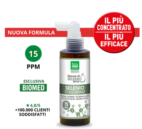 BioMed-SELENIO COLLOIDALE SPRAY SUBLINGUALE BIOMED 15 ppm - 150 ml