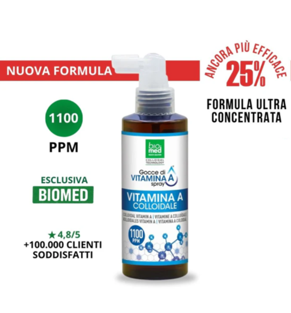 BioMed-VITAMINA A COLLOIDALE 1100 PPM 100 ml