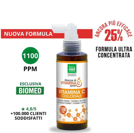 BioMed-VITAMINA C COLLOIDALE  1100PPM 100 ml