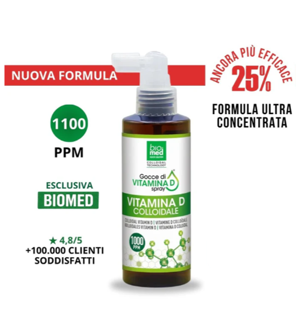 BioMed-VITAMINA D COLLOIDALE 1100 PPM- 100 ml