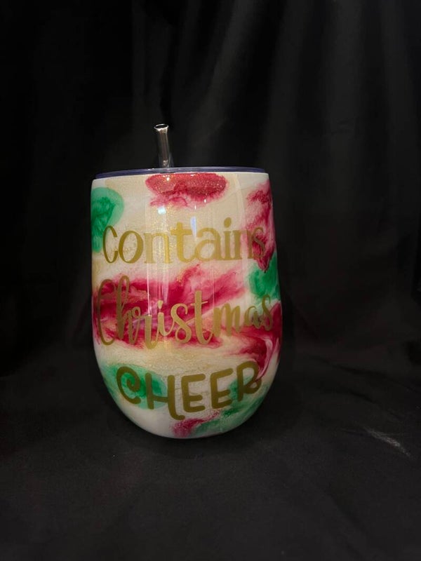 Christmas Cheer Wine Tumbler