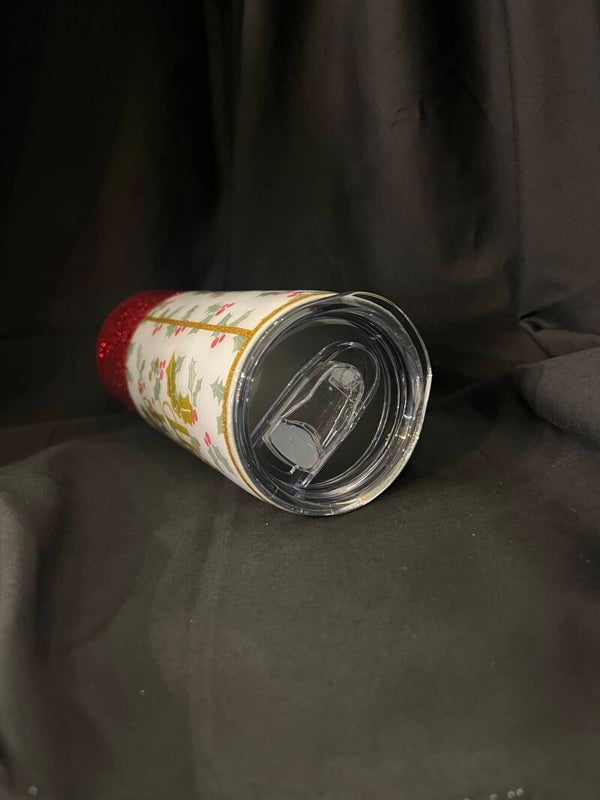 20oz skinny Holly Jolly Tumbler