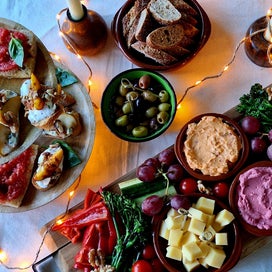 Vegetarische borrelplank