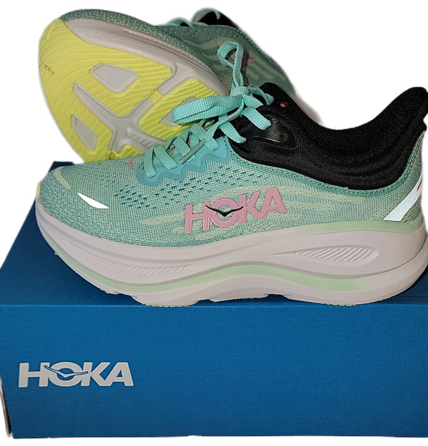 Hoka Bondi 9 Women's Teal and Pink Running Shoes BRAND NEW MULTIPLE SIZES!