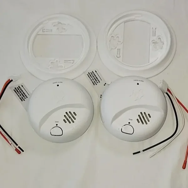 x2 First Alert SMI100-AC, Hardwire Interconnect Smoke Alarm with Battery Backup