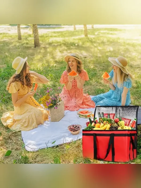 FIVE Insulated Cooler Bags Red, Black, and Purple - Brand New
