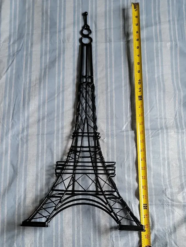 Black Eiffel Tower Wire Display Stand or Wall Mount - Pre-owned