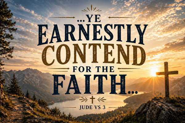 Earnestly Contend for the Faith – Inspirational Christian Poster