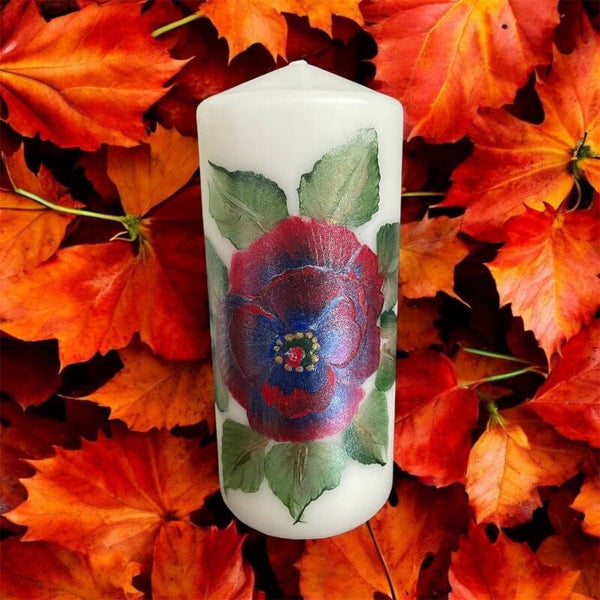 Painted Candle