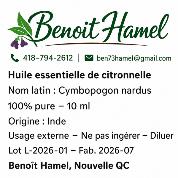 huille essentiel de citronelle