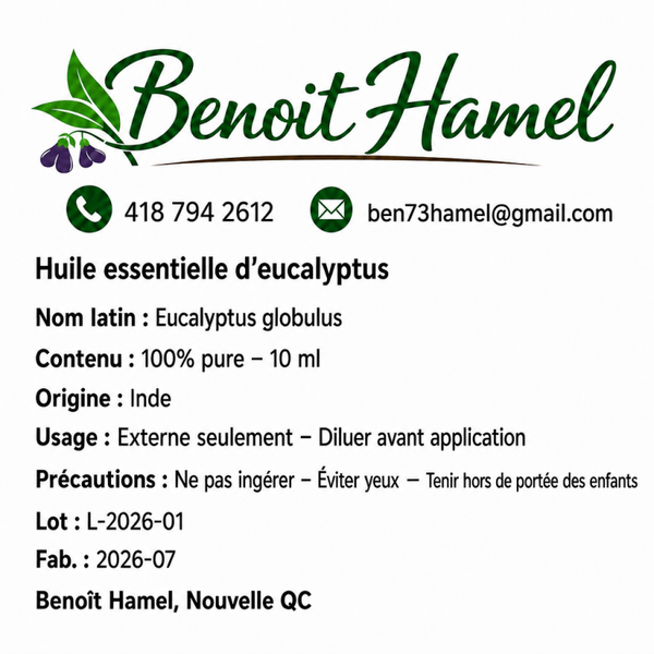 huille essentiel d'eucalyptus