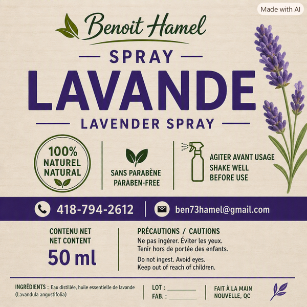 Spray d'ambiance 50ml "Créez votre fragrance"