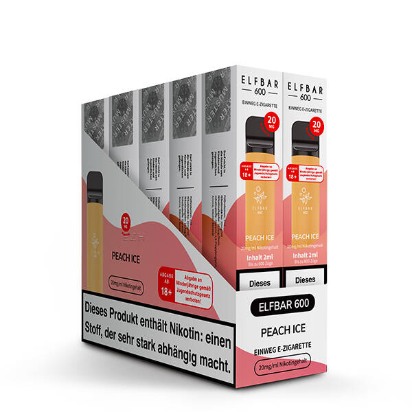 Elfbar 600 Peach Ice 10 Stück