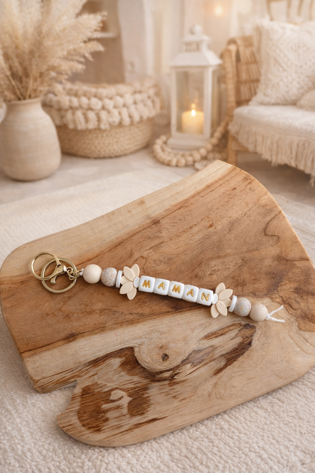 Porte clé fleurs de lotus