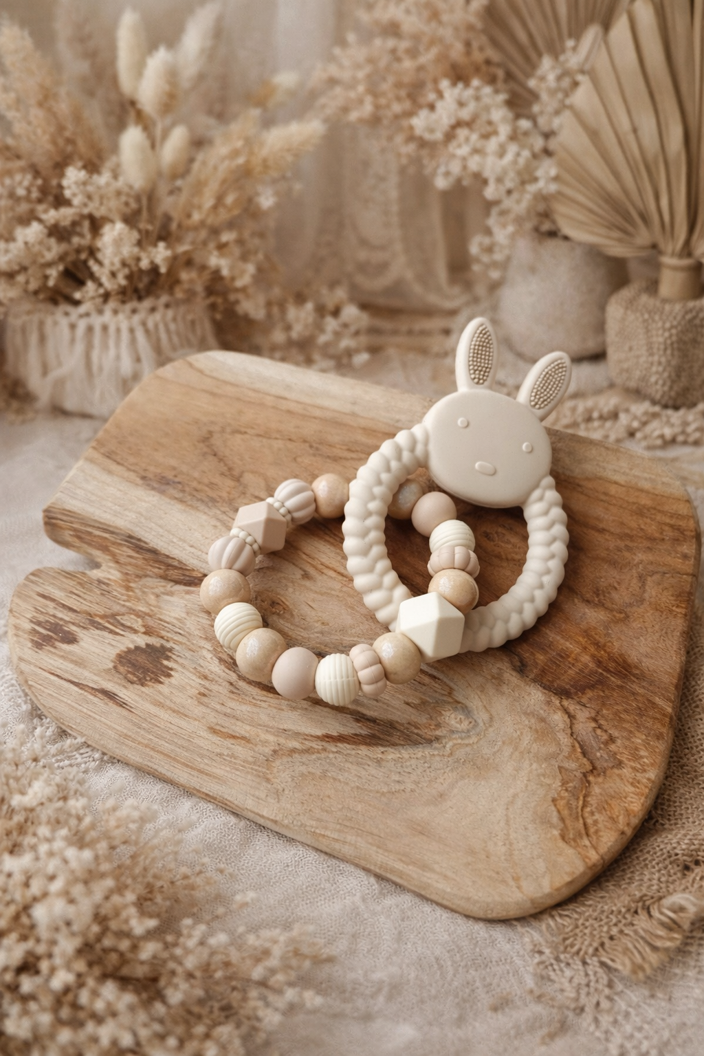 Anneau de dentition texturisé lapin