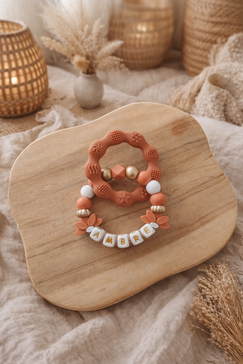 Anneau de dentition ‹ Ambre ›